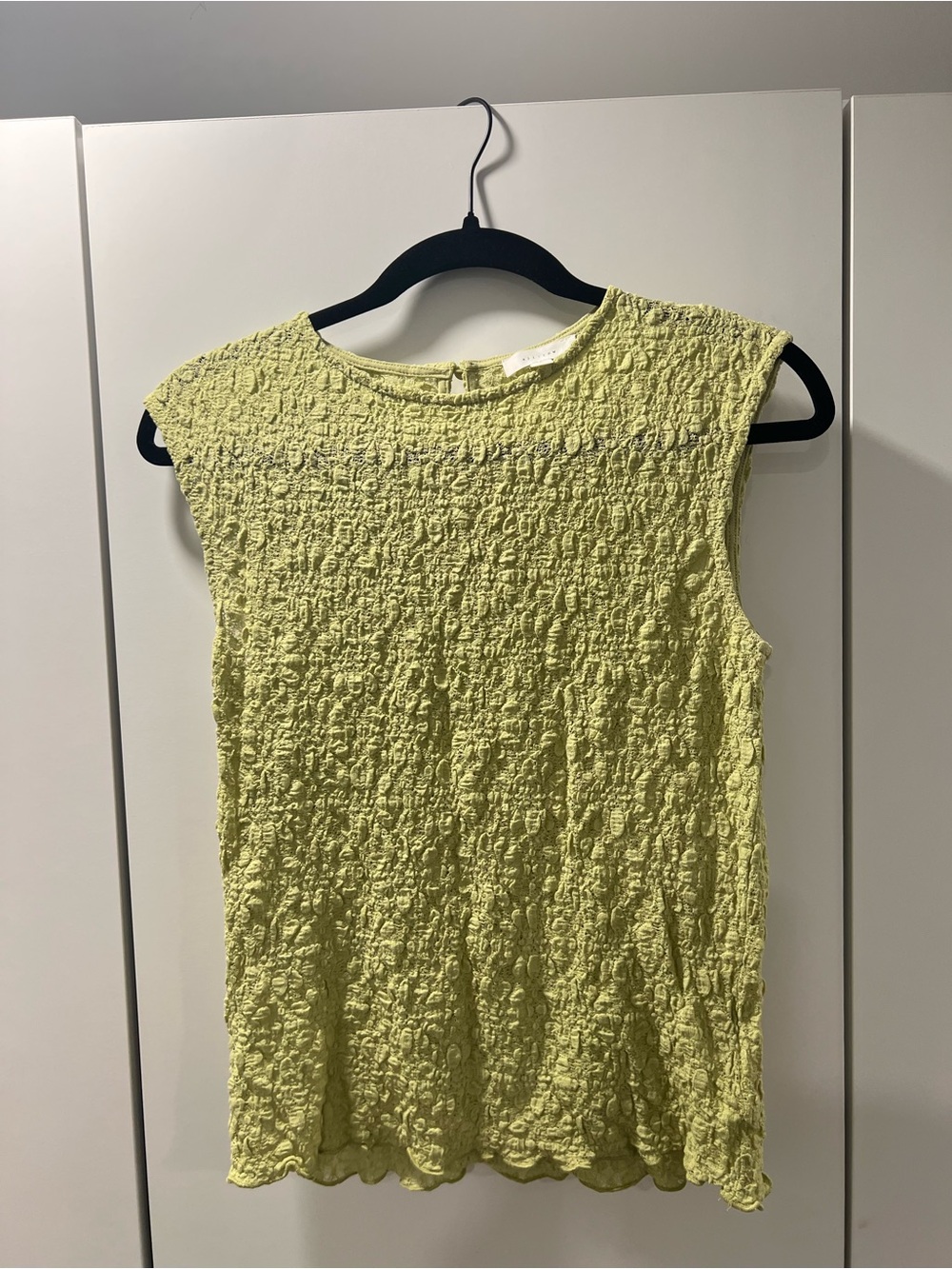 Textured Lime Green ALL ROW skirt and top set